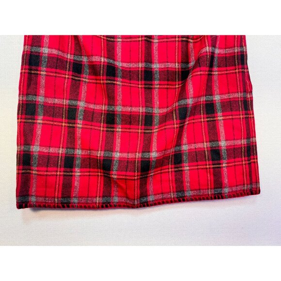 Eddie Bauer Womens Plaid Wool Blend Skirt Size 12 Red Academia - Picture 8 of 9